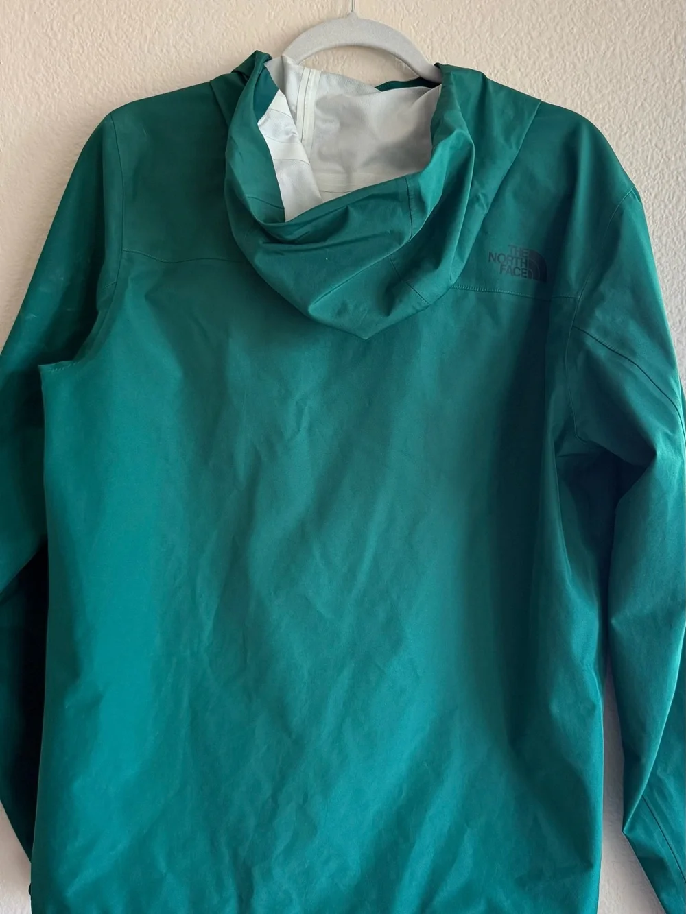 The North Face Men’s Dark Green Hooded Rain Jacket